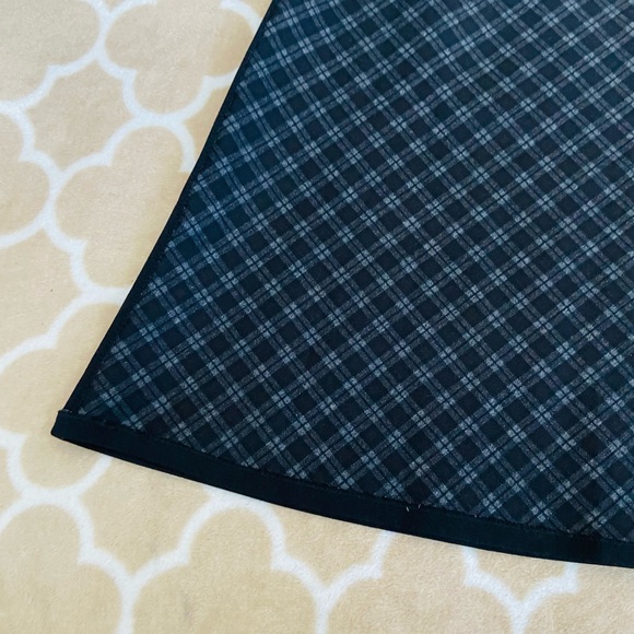 Grey and Black Plaid Skirt - Picture 2 of 8